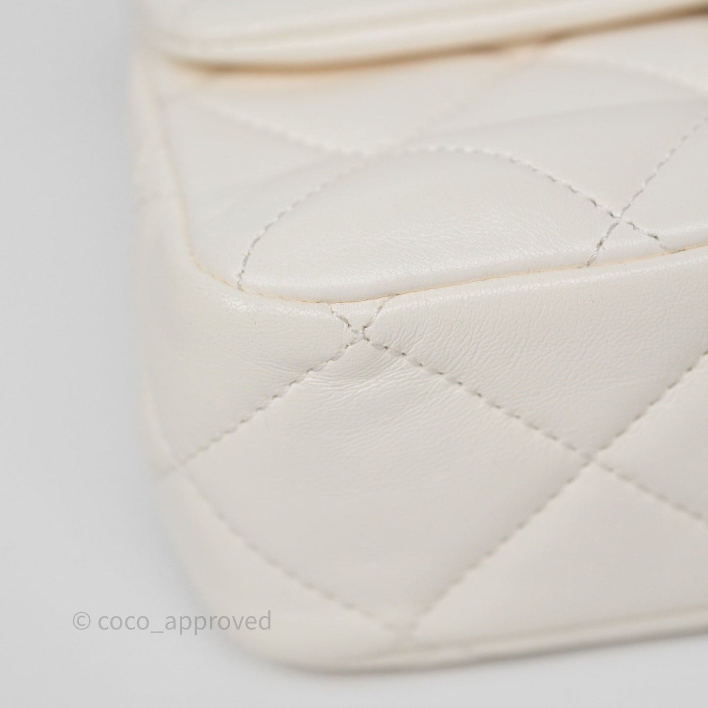 Chanel Small Fancy Jewel Flap White Shiny Lambskin Aged Gold Hardware 23S
