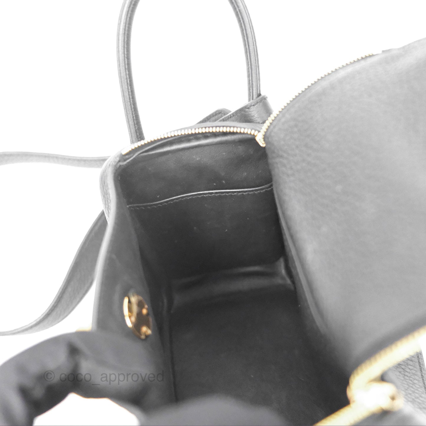 Hermès Mini Lindy 20 Noir 89 Clemence Gold Hardware