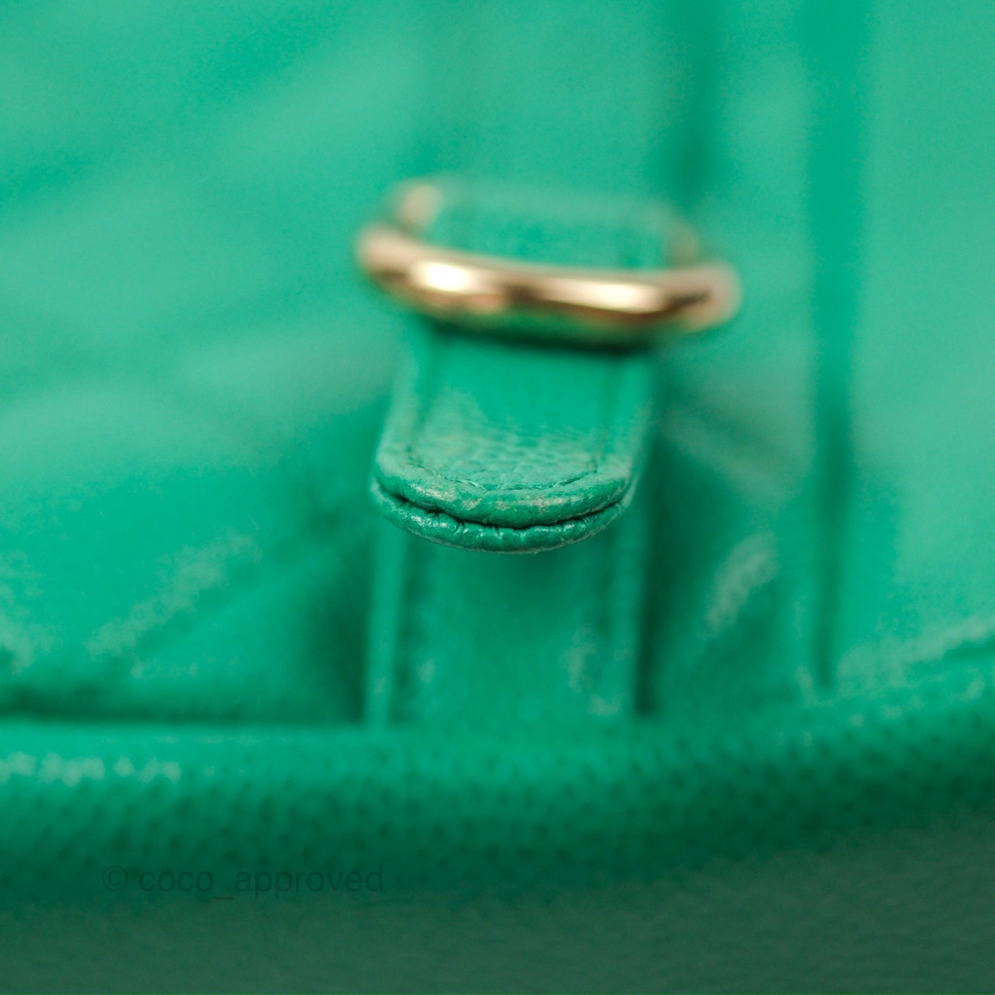 Chanel Duma Backpack Small Green Caviar Gold Hardware 23P