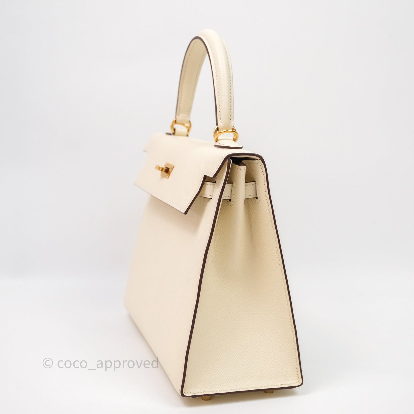 Hermès Kelly 25 Nata I2 Epsom Gold Hardware