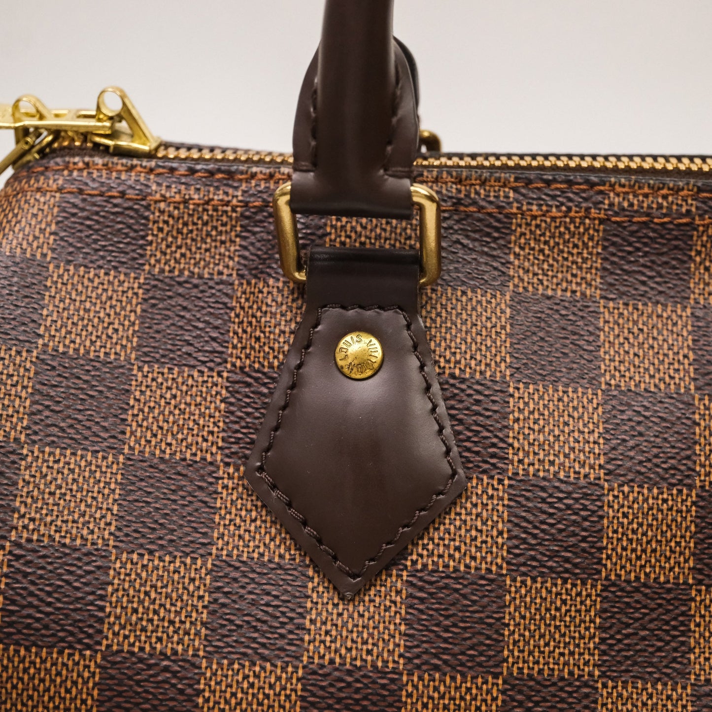 Louis Vuitton Speedy 25 Damier Canvas Gold Hardware