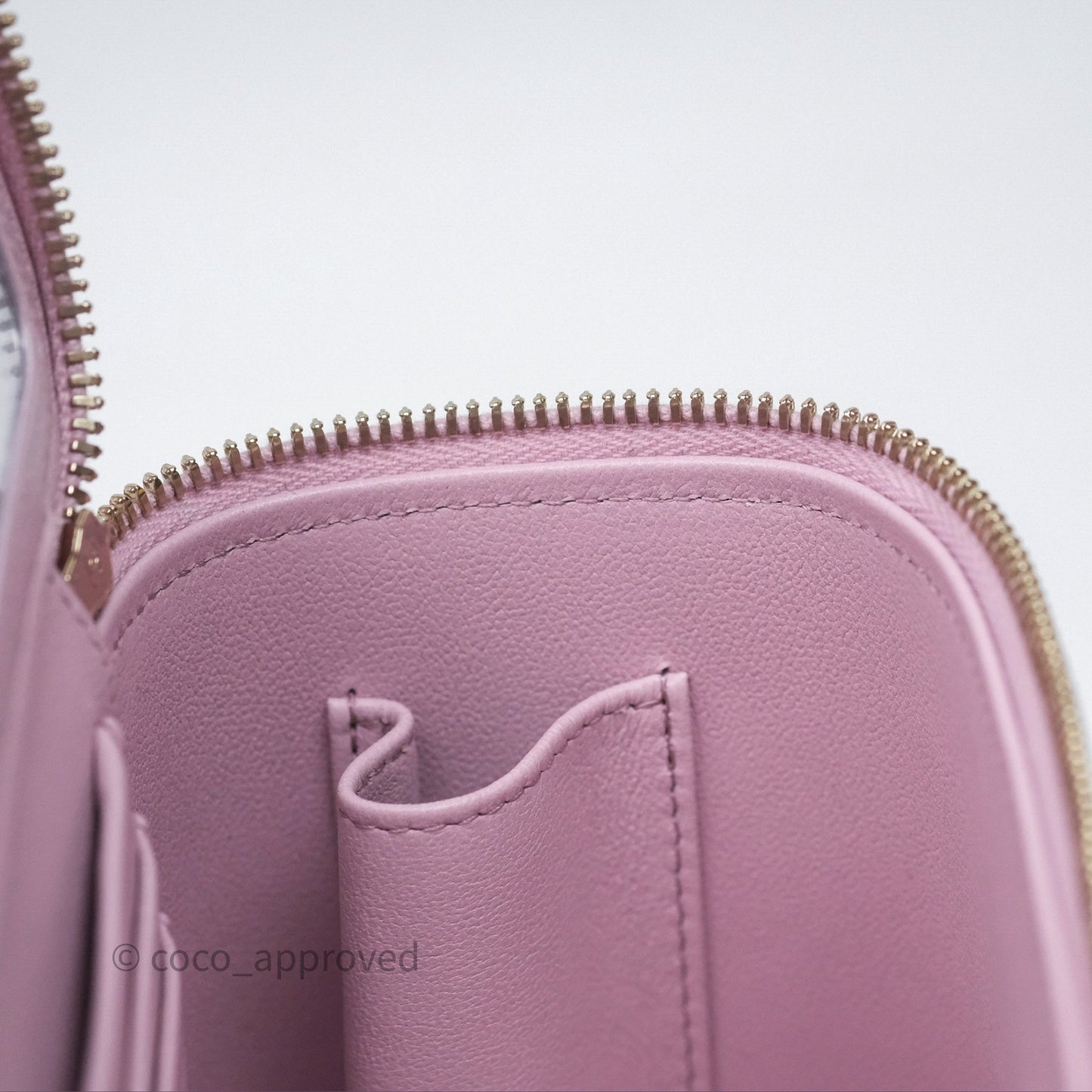 Chanel Vanity Rectangular Top Handle Lilac Lambskin Gold Hardware