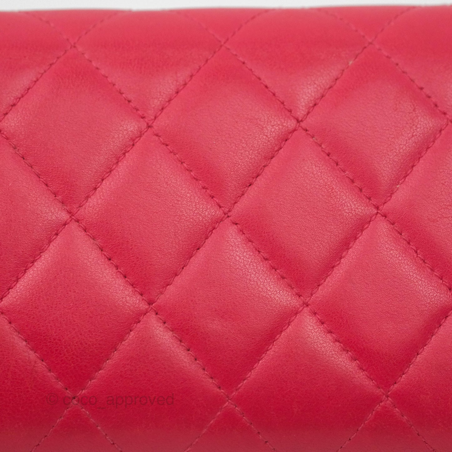 Chanel Quilted Boy Flap Long Wallet Red Lambskin Gold Hardware