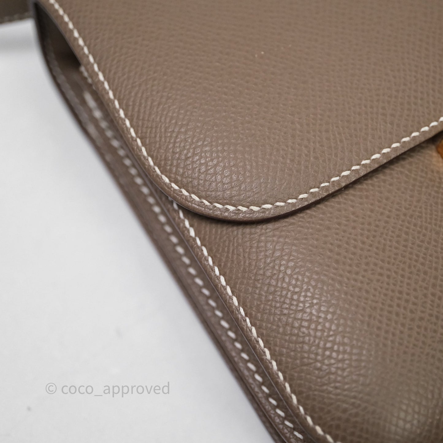 Hermès Constance Mini 18cm Etoupe Epsom Gold Hardware