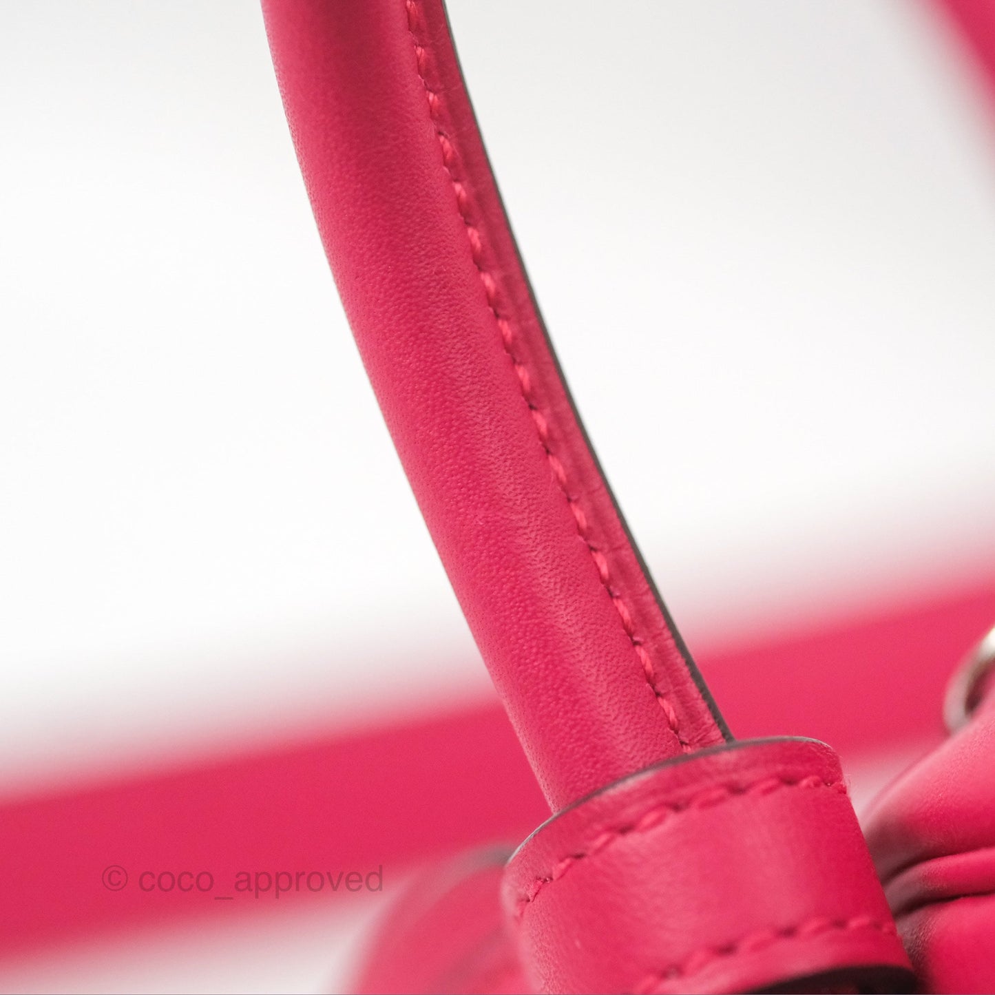 Hermès Mini Lindy 20 Framboise / Rouge Sellier Swift Palladium Hardware