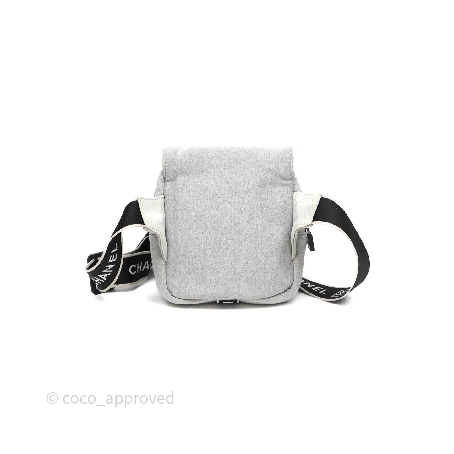 Chanel CC Logo Sport Waist Bag Grey