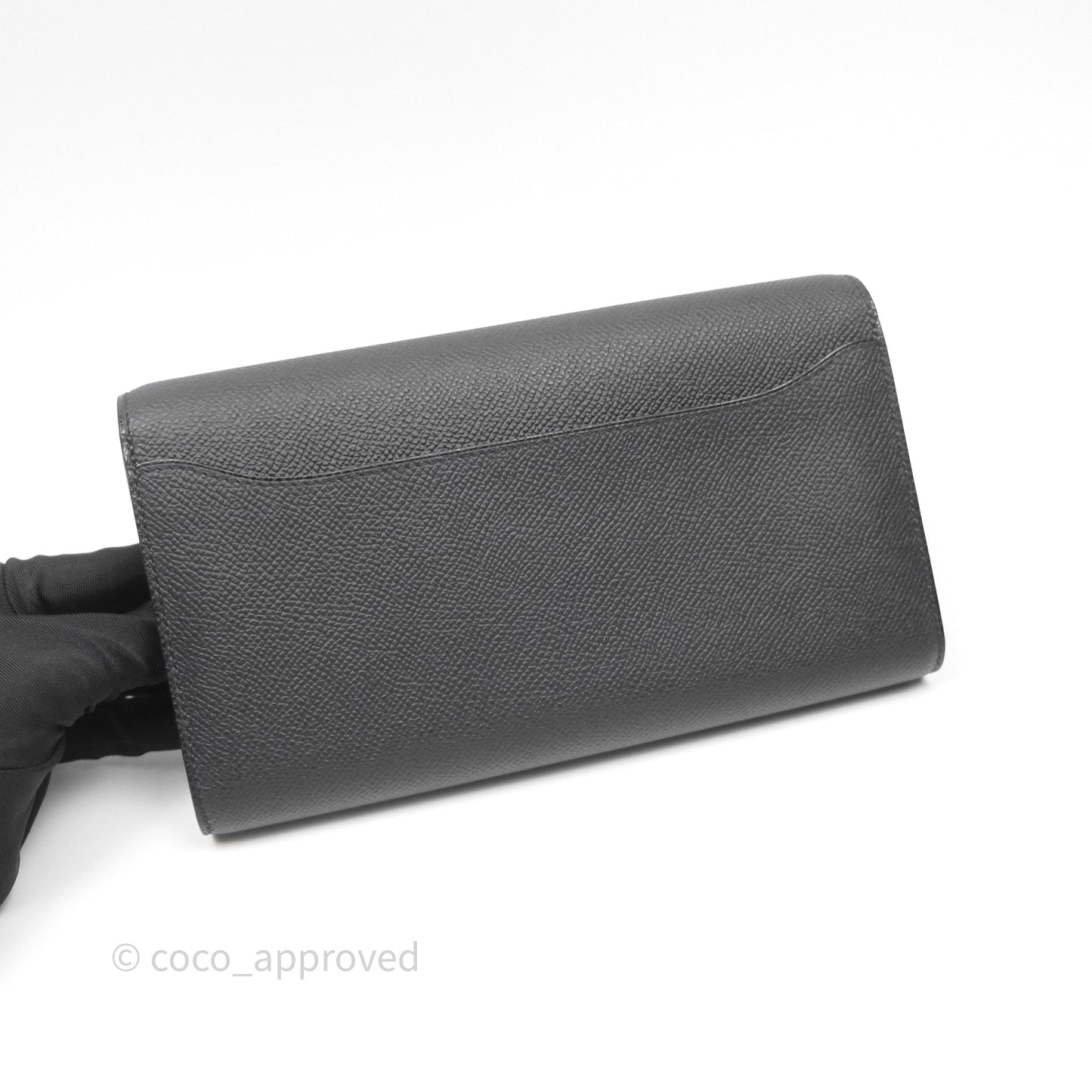 Hermès Constance Long To Go Wallet Black Noir 89 Epsom Gold Hardware