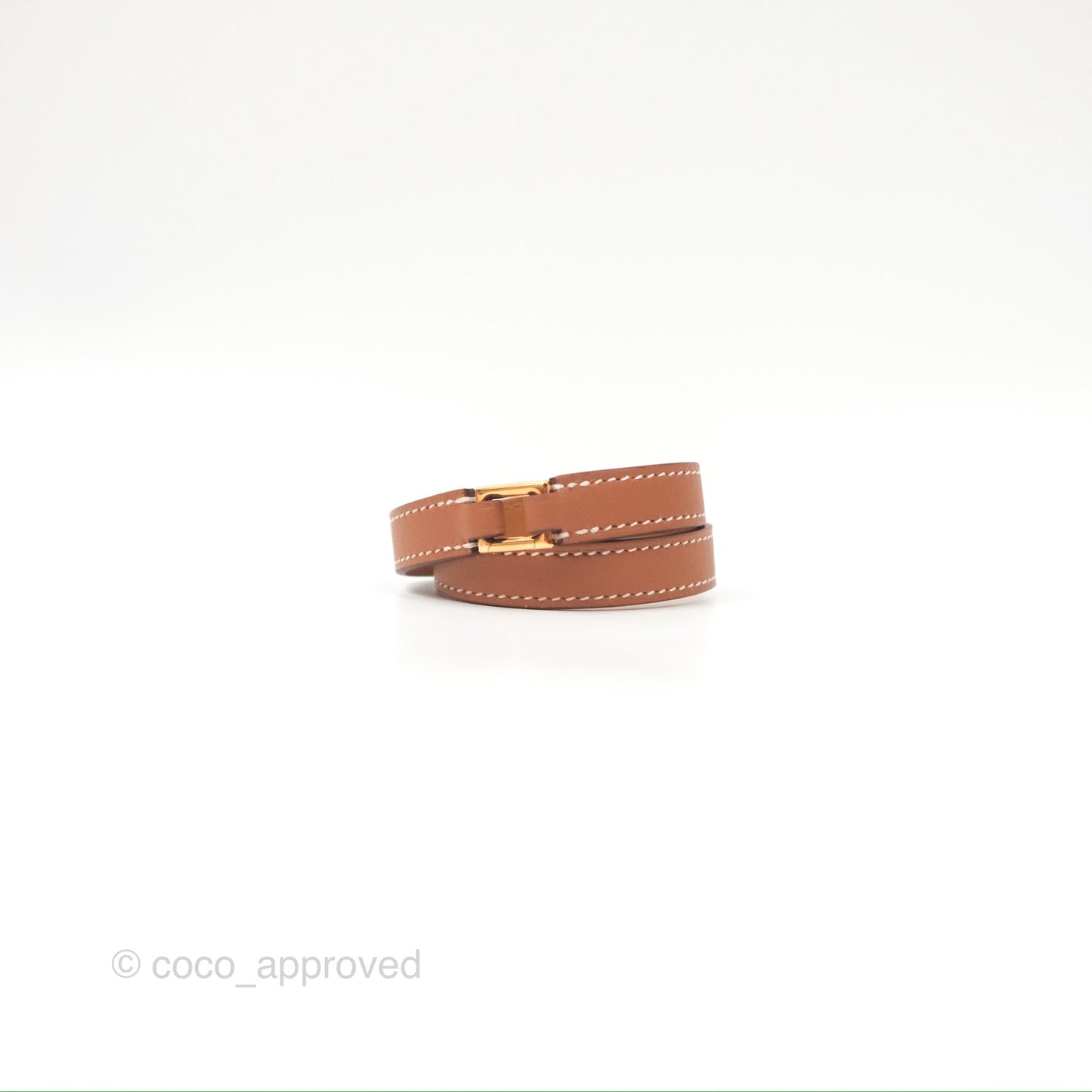 Hermès Rivale Double Tour Bracelet Gold Rose Gold Hardware