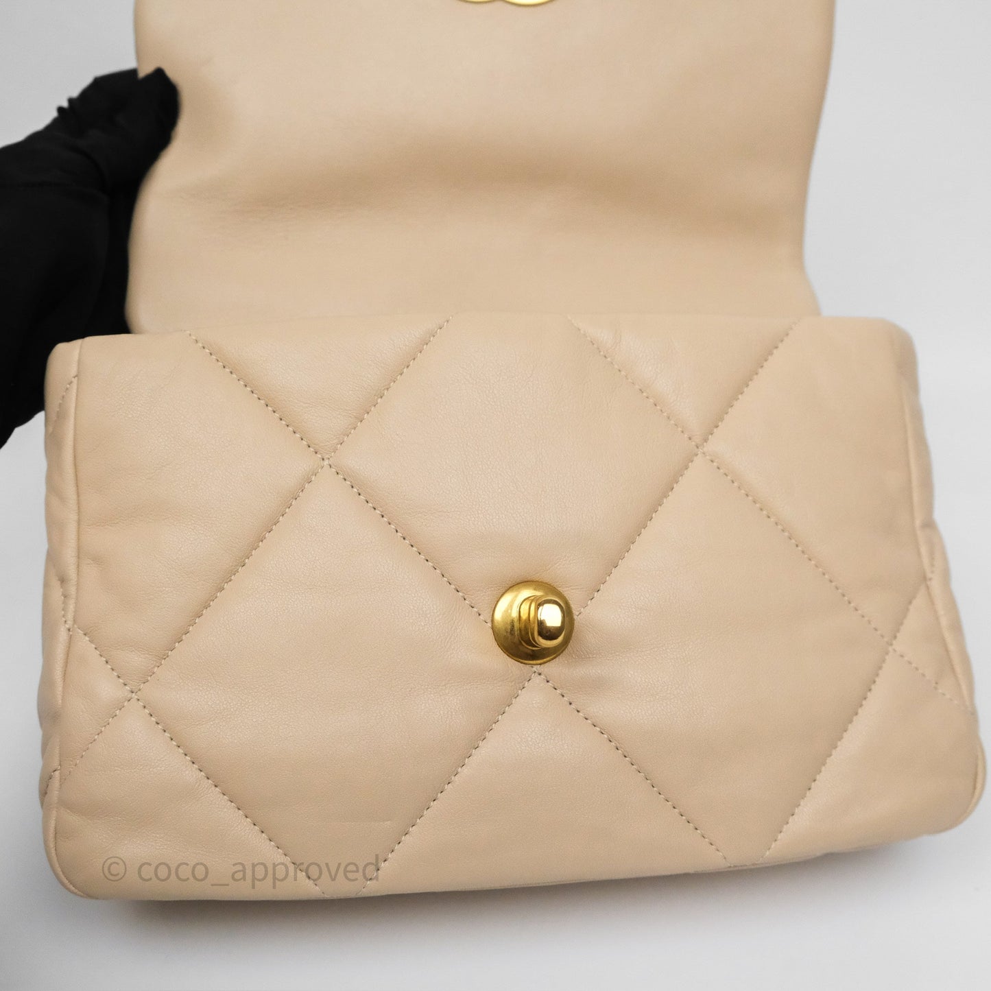 Chanel 19 Small Beige Mixed Hardware