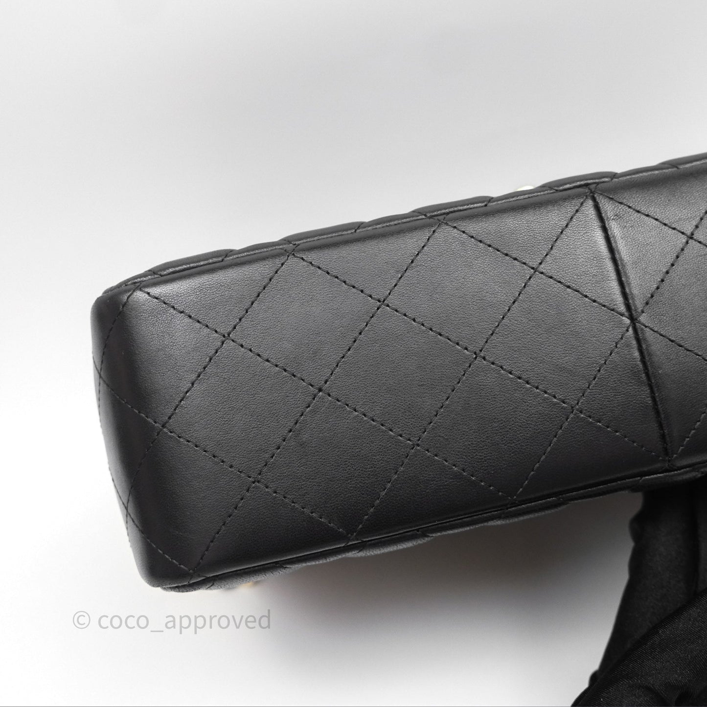 Chanel Jumbo Double Flap Black Lambskin Gold Hardware