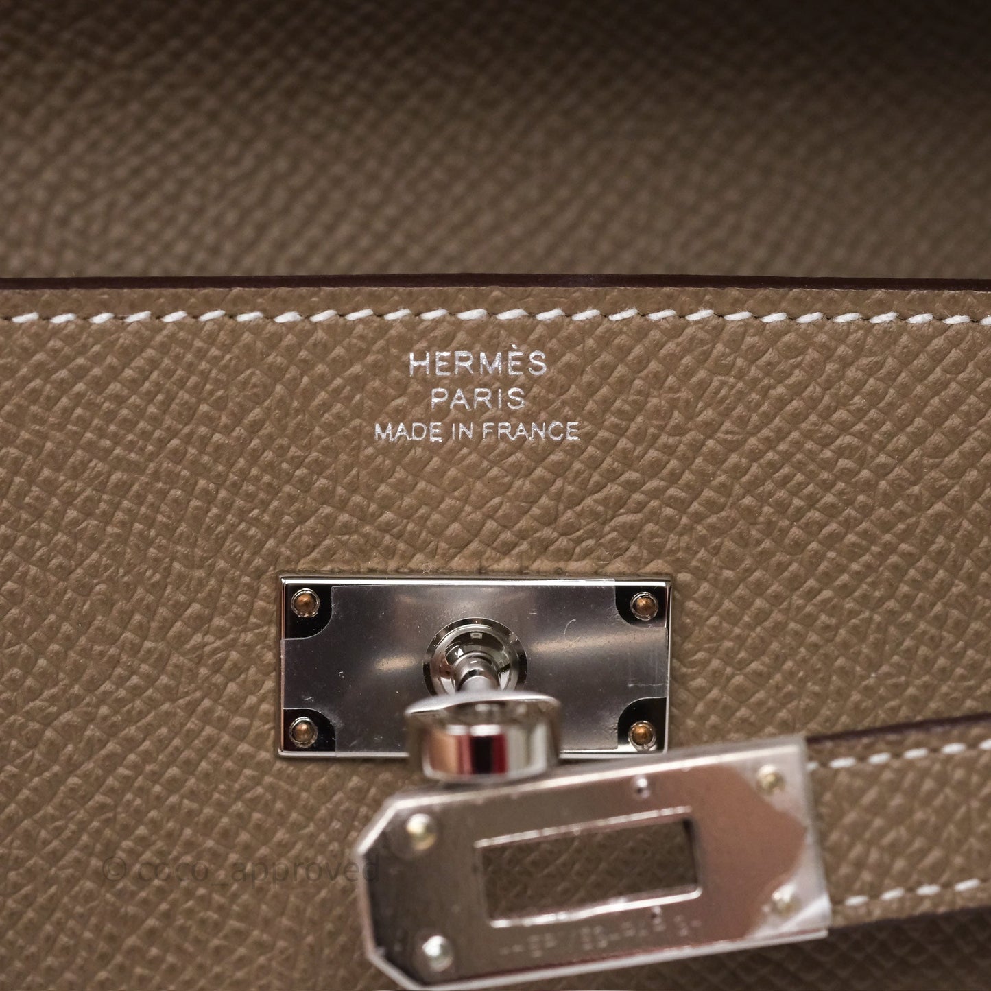 Hermès Kelly To Go Wallet Etoupe 18 Epsom Palladium Hardware