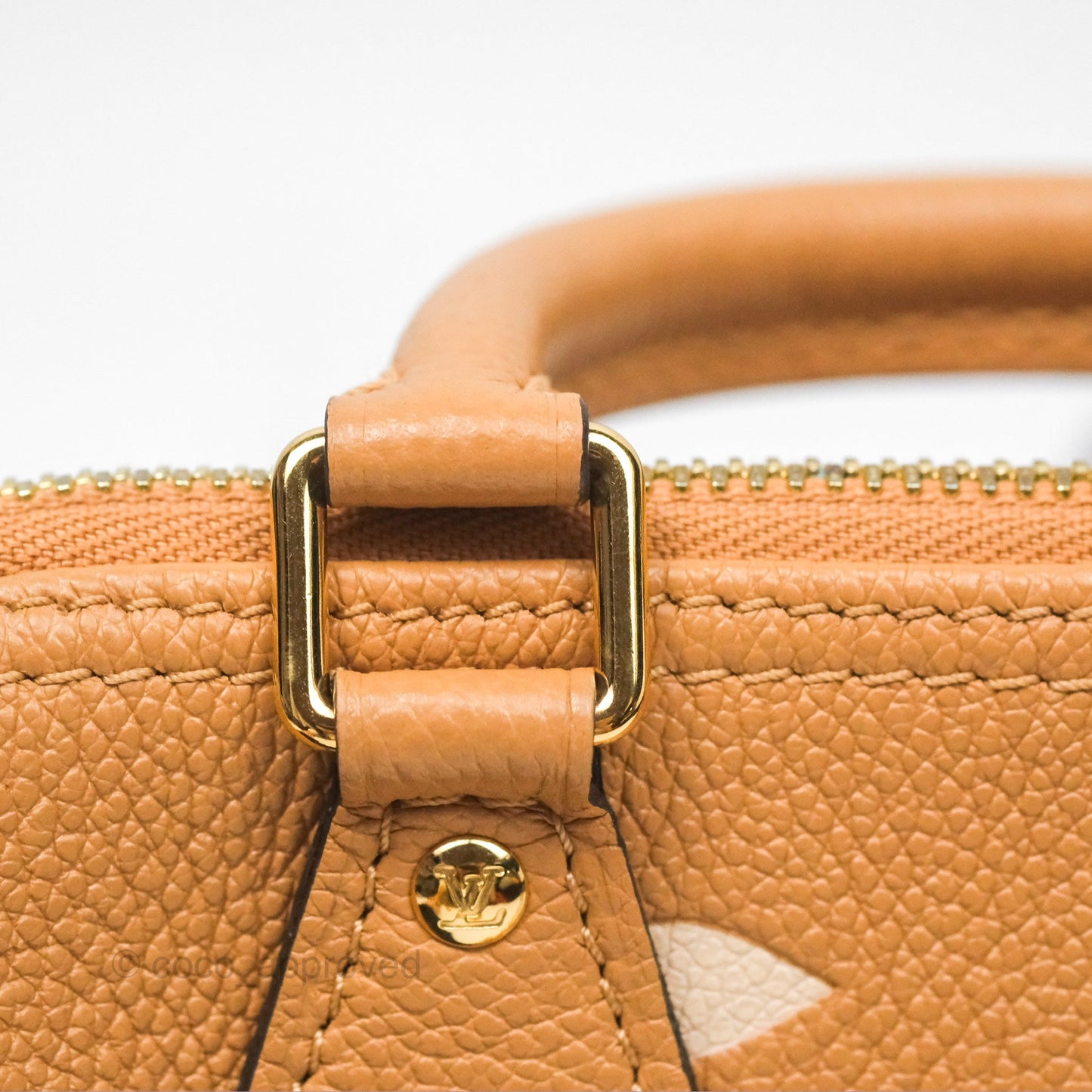 Louis Vuitton Nano Speedy Monogram Arizona Creme
