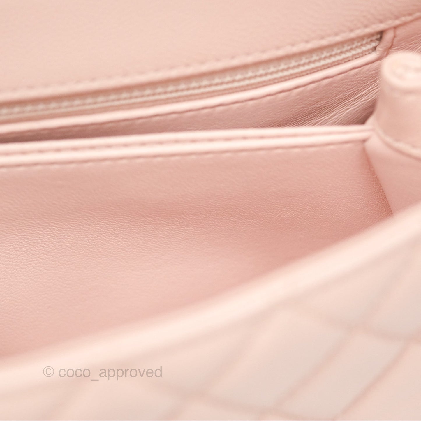 Chanel Small Coco Handle Light Pink Caviar Gold Hardware
