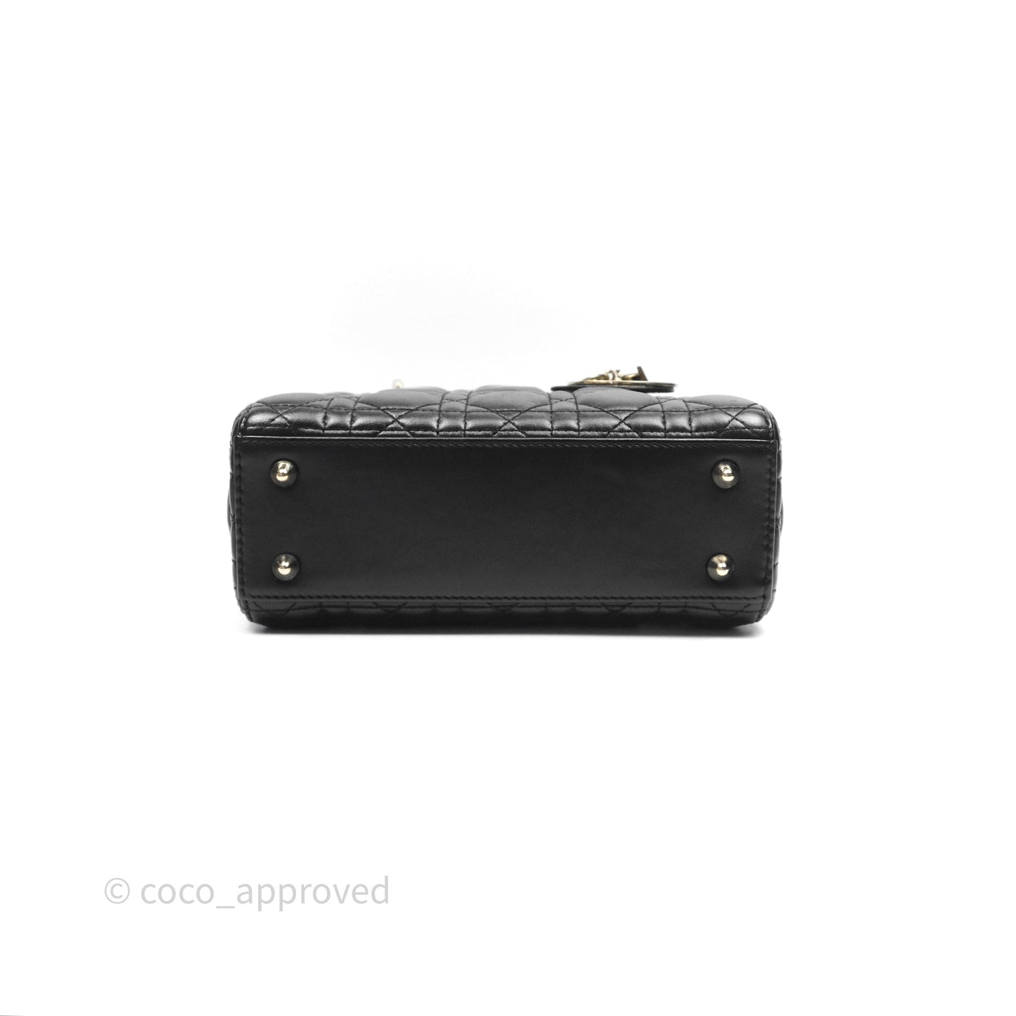 Christian Dior Small Lady Dior My ABCDior Black Cannage Lambskin
