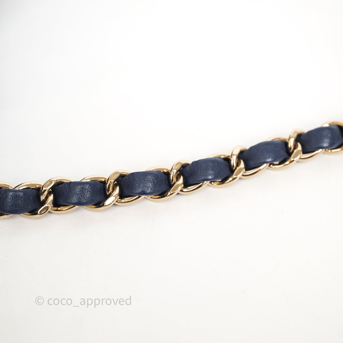 Chanel CC Octagon Camera Case Lambskin Navy Gold Hardware