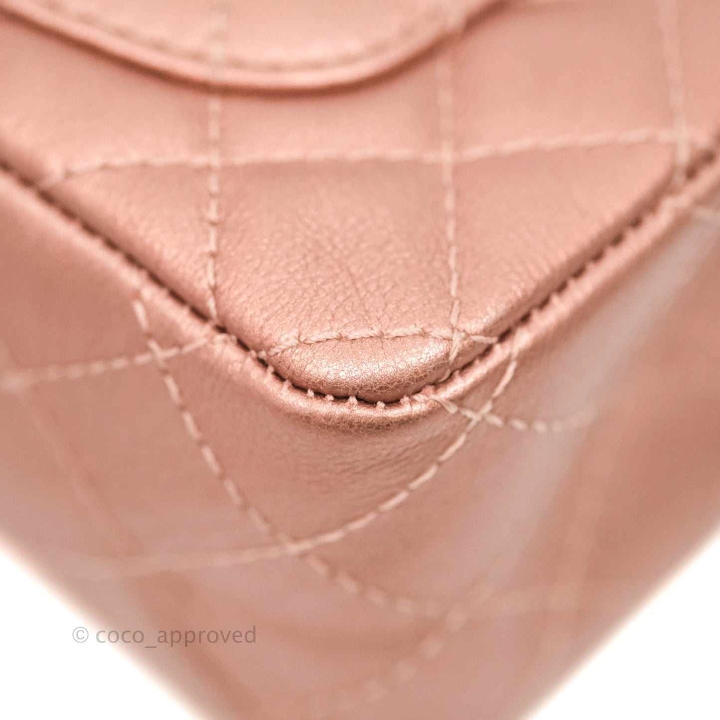 Chanel Mini Reissue 224 Metallic Calfskin Rose Gold