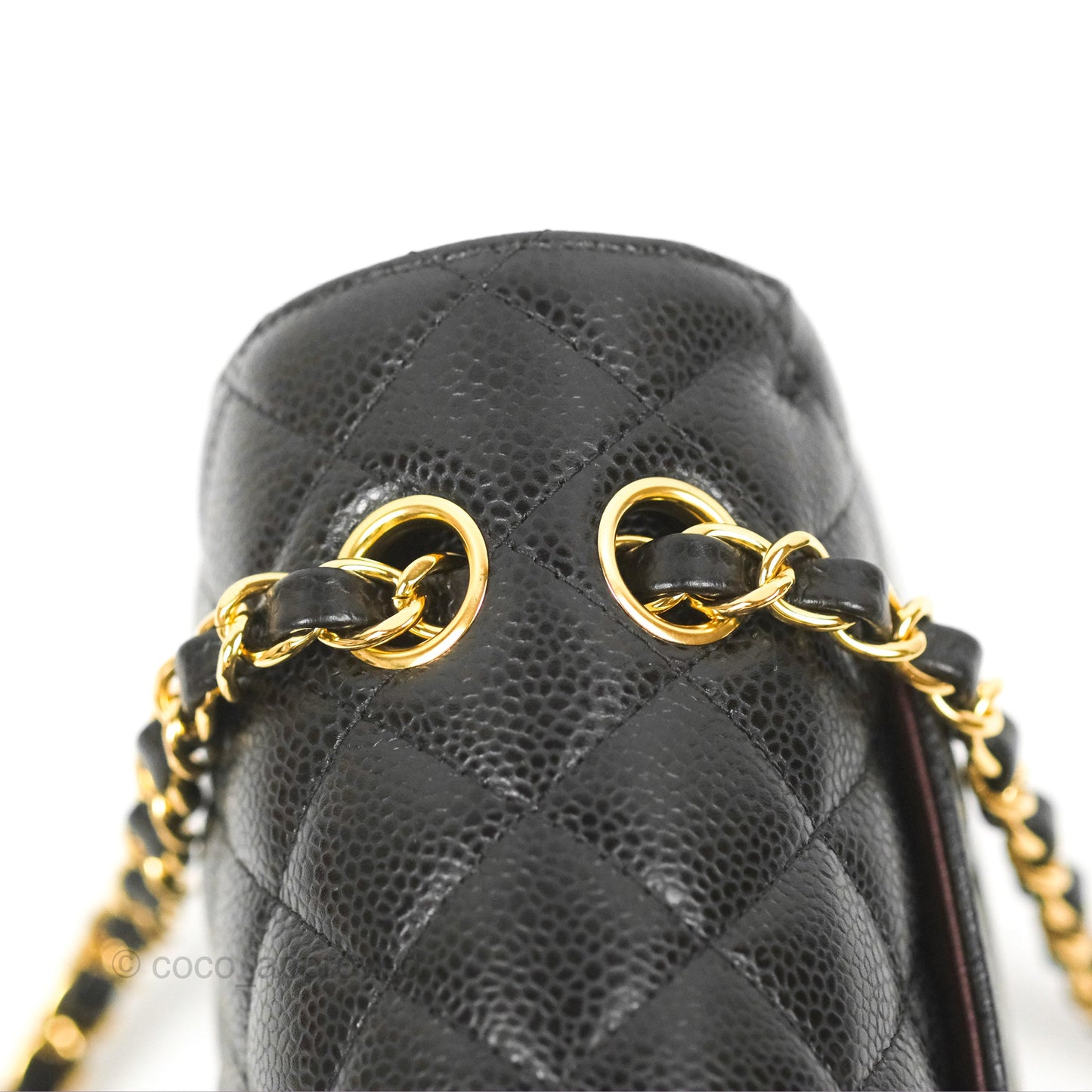 Chanel Small Classic Quilted Flap Black Caviar Gold Hardware