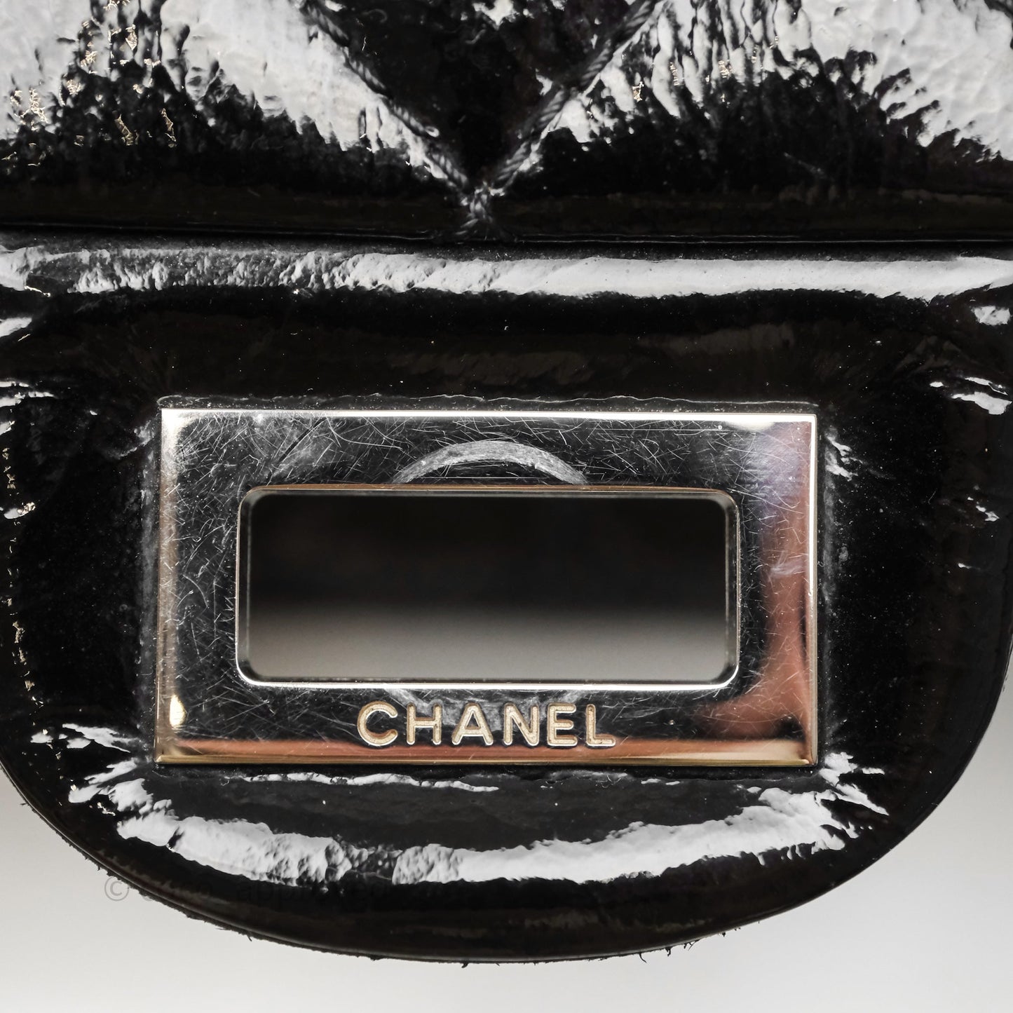 Chanel 2.55 Reissue Glazed Calfskin So Black 227 Silver Hardware