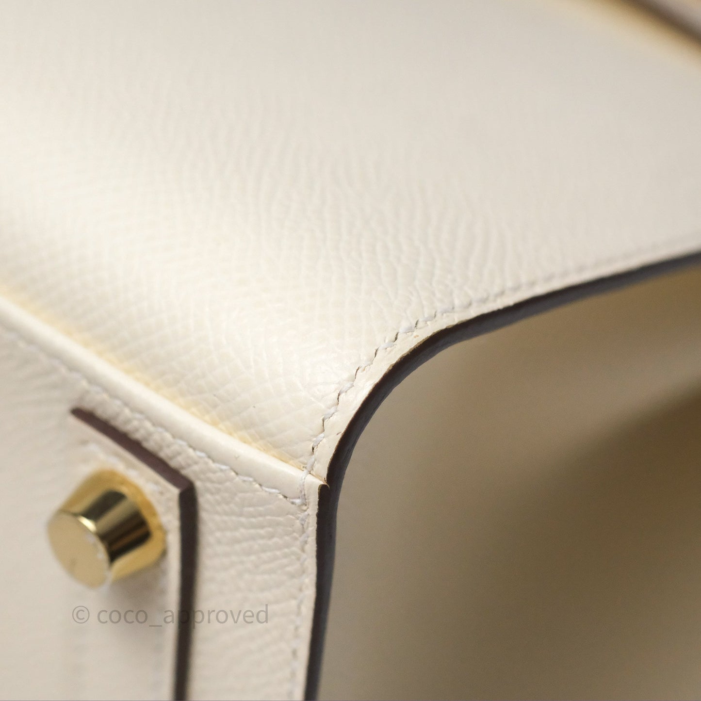 Hermès Birkin 25 Sellier Nata I2 Epsom Gold Hardware