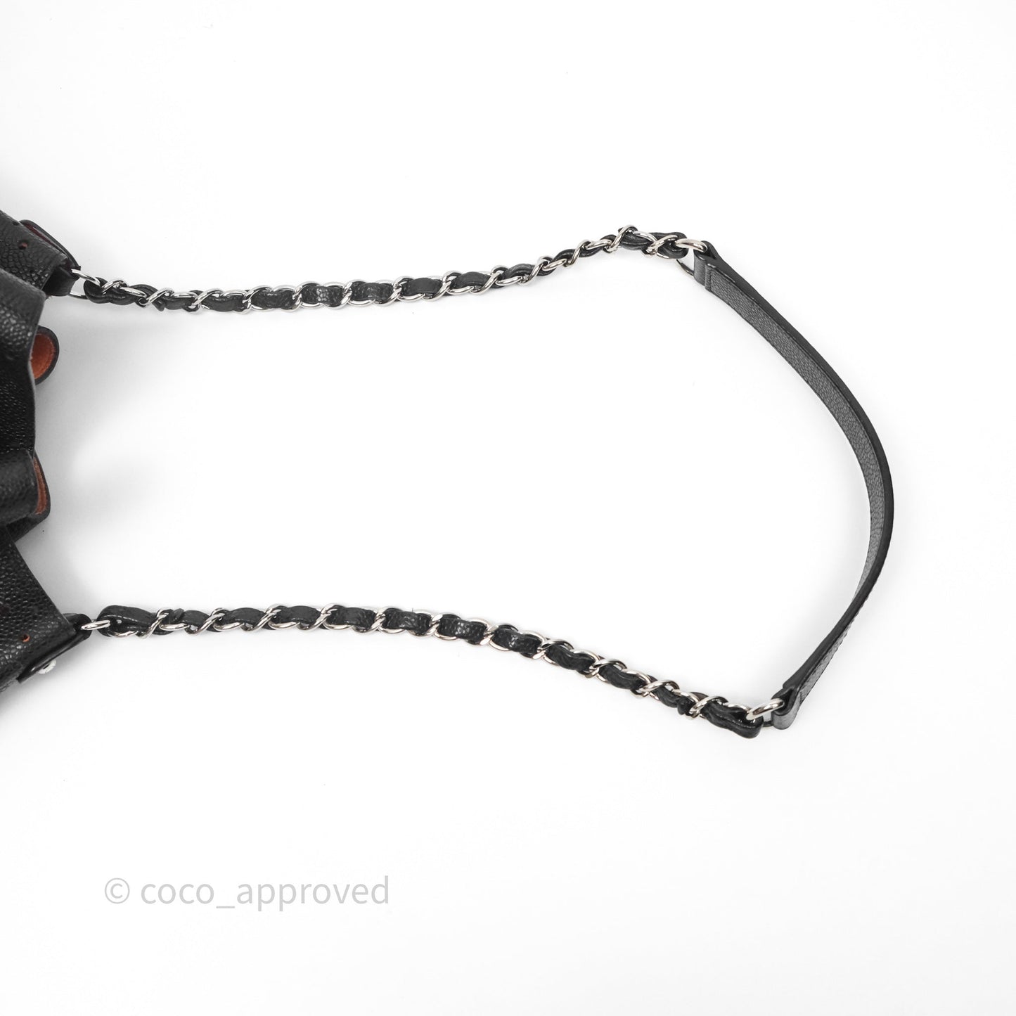 Chanel CC Drawstring Bucket Bag Black Caviar
