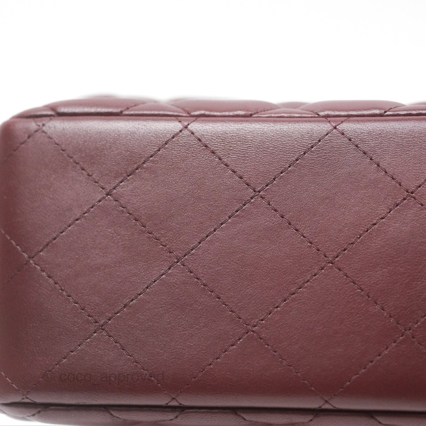 Chanel Jumbo Double Flap Burgundy Lambskin Gold Hardware
