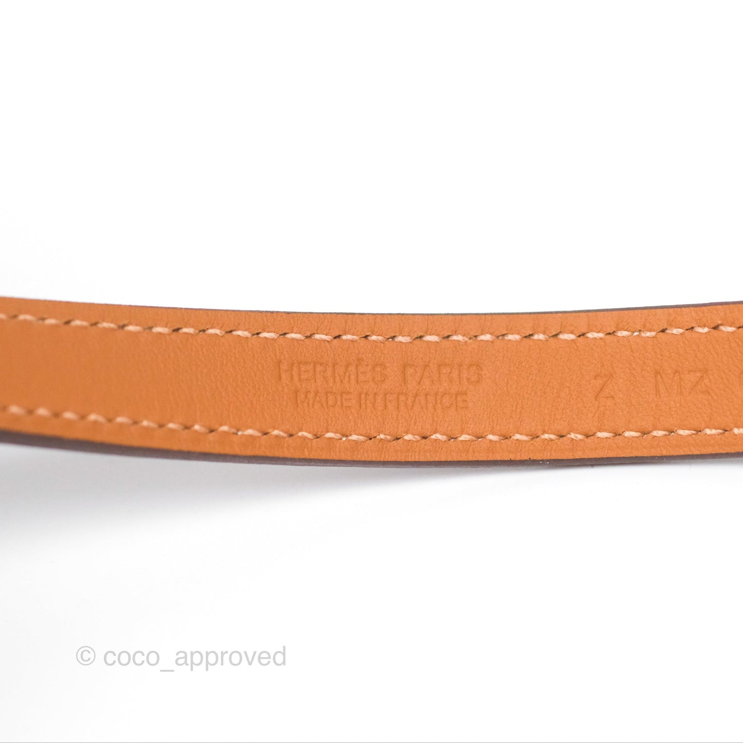 Hermès O'Kelly Double Tour Bracelet Etoupe Swift Rose Gold Hardware