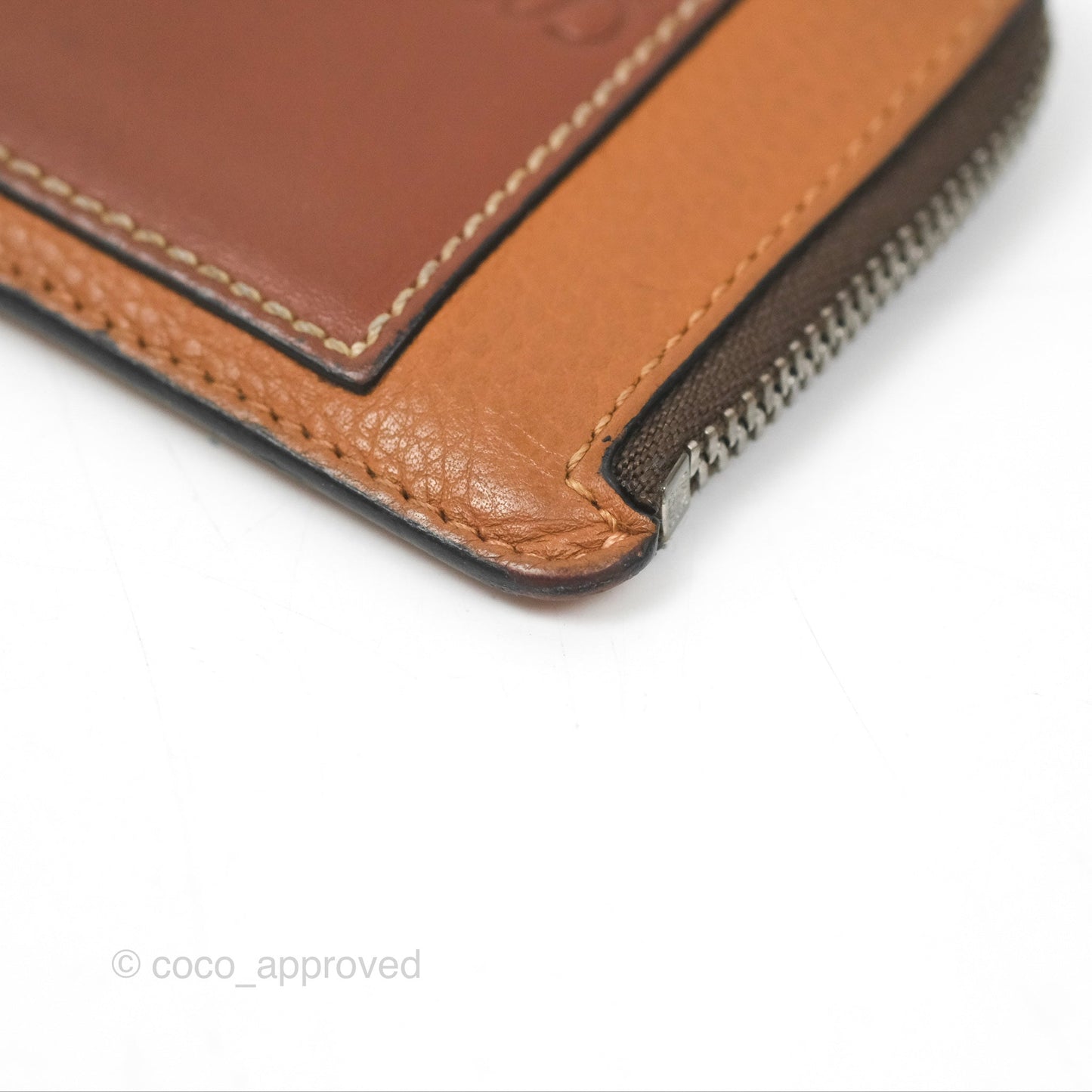 Loewe Anagram Coin Card Holder Caramel/Pecan