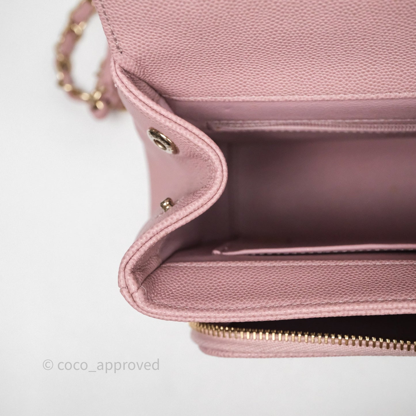 Chanel Quilted Medium Business Affinity Flap Pink Caviar Gold Hardware