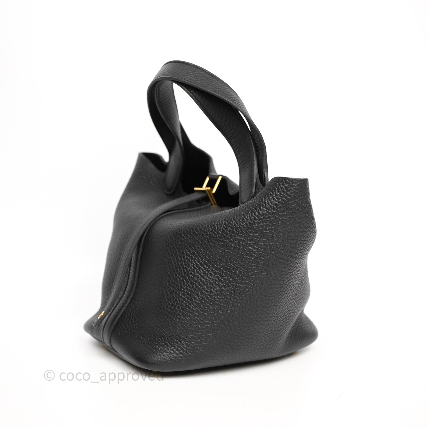 Hermès Picotin Lock 18 Noir Black 89 Clemence Gold Hardware