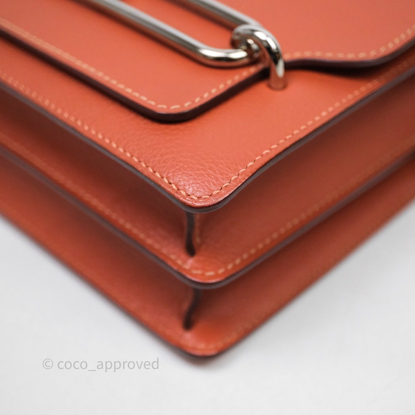 Hermès Roulis Mini 18 Evercolor AH Brush/ Rose Jaipur T5 Palladium Hardware