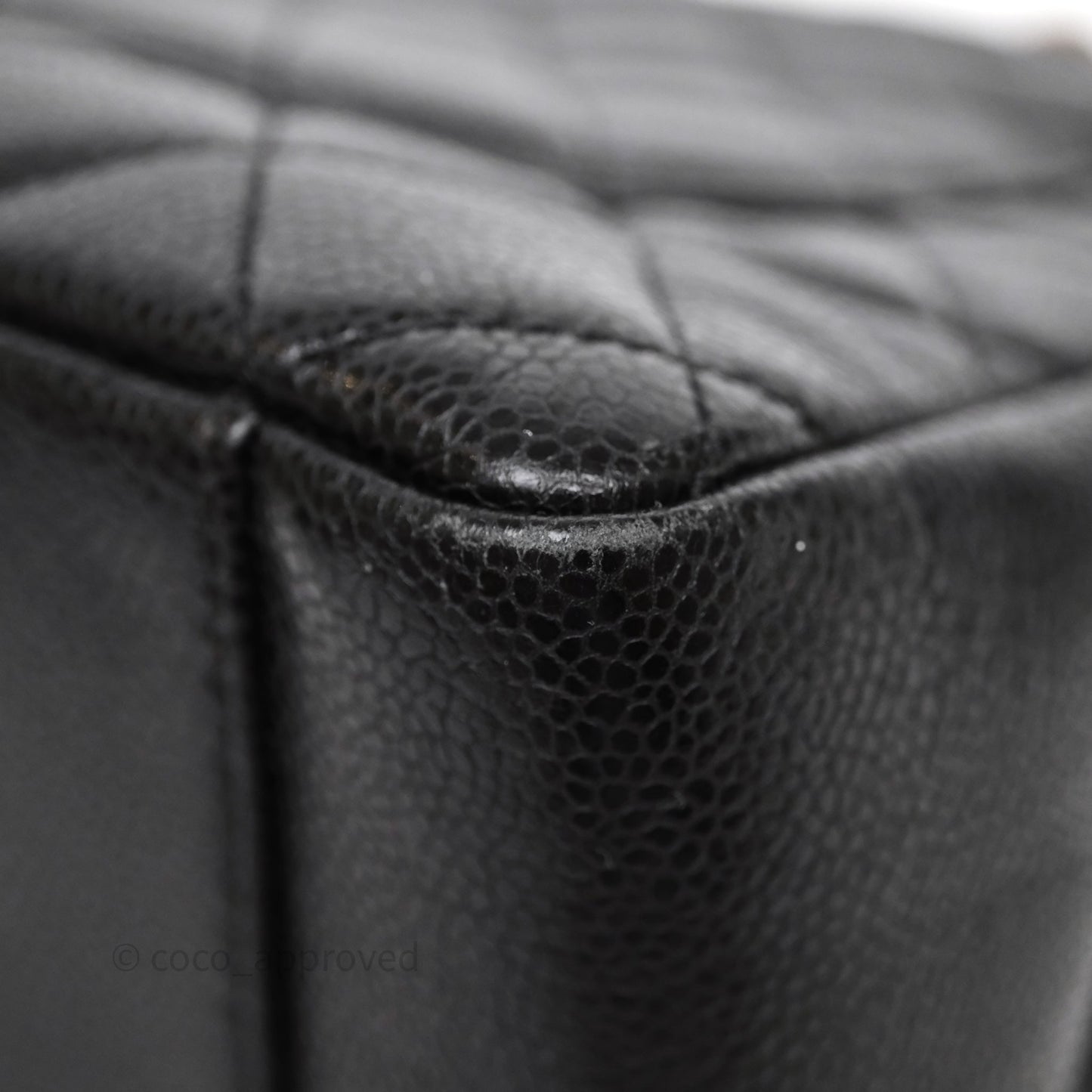 Chanel GST Black Caviar Silver Hardware