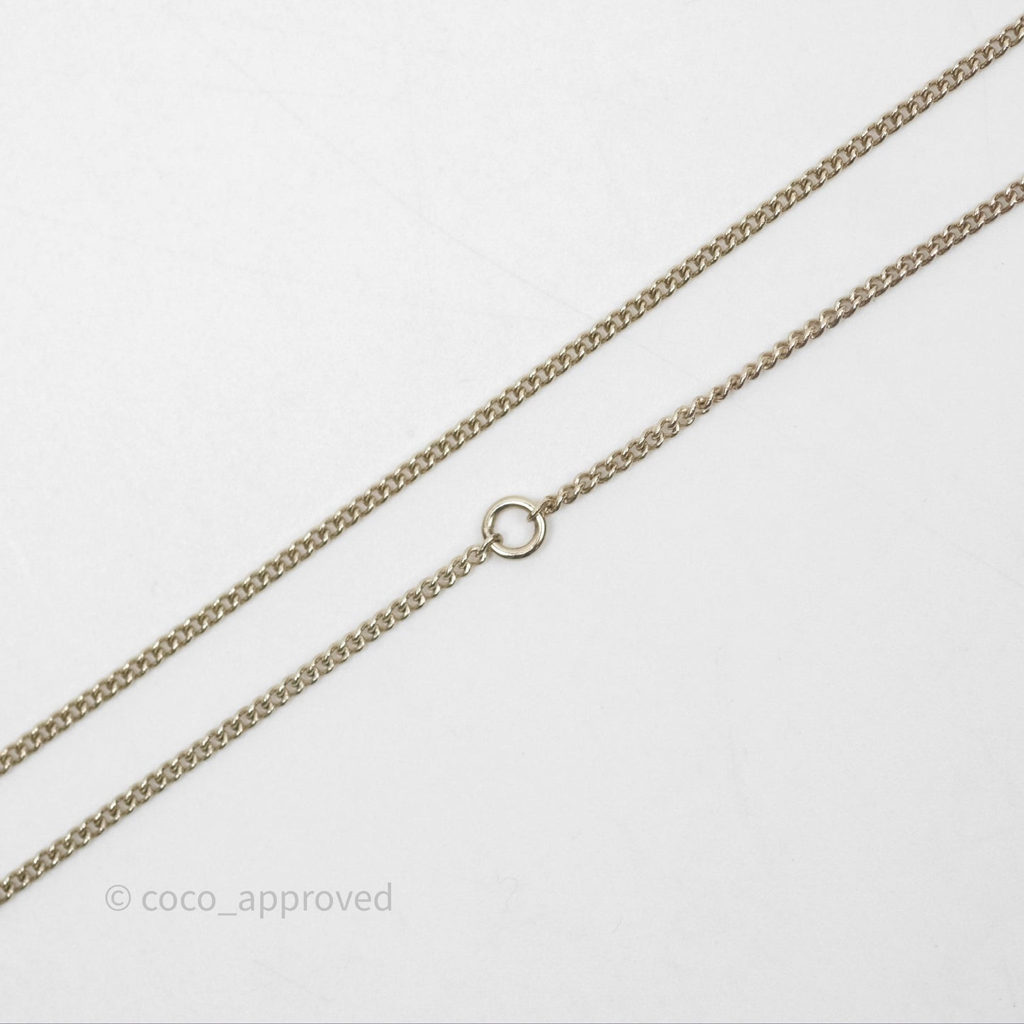 Chanel Crystal Black leather CC Necklace Gold Tone 21P