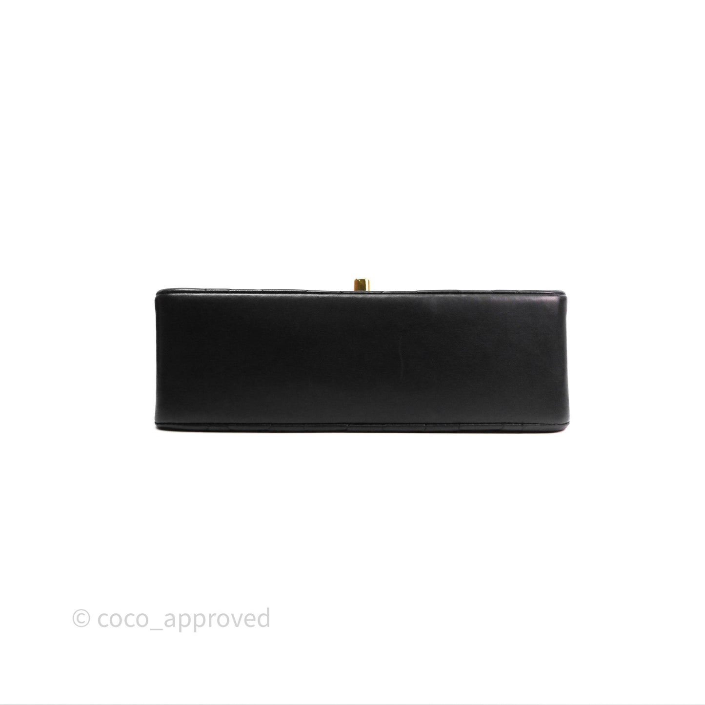 Chanel Vintage Quilted Small Classic Diana Flap Bag Black Lambskin 24K Gold Hardware
