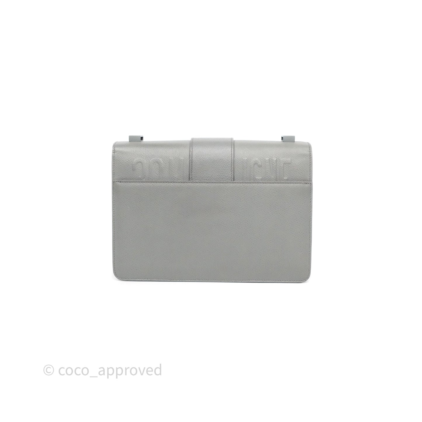Dior 30 Montaigne Bag Grey Ultra Matte Grained Calfskin