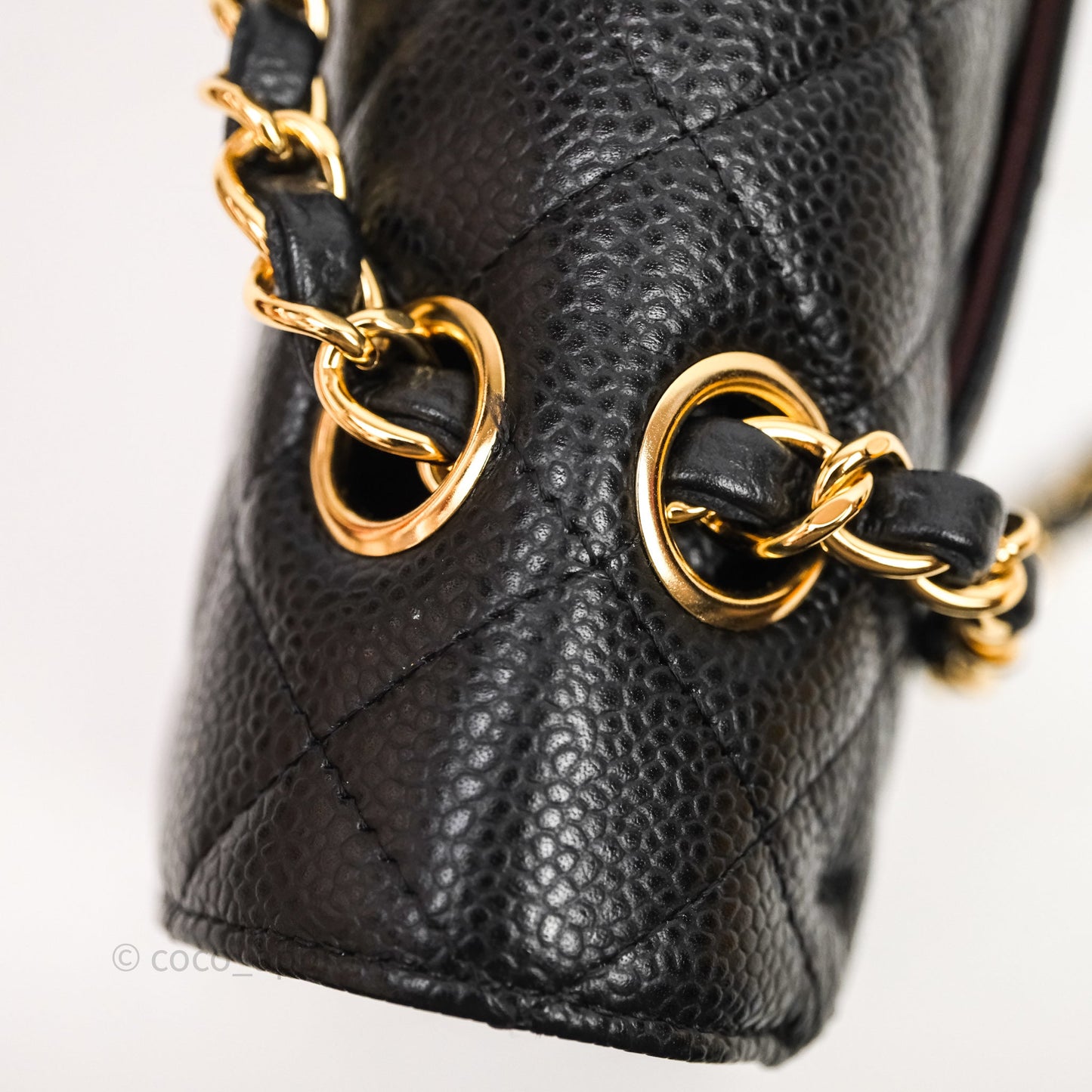 Chanel Medium Classic Flap Quilted Black Caviar Gold Hardware