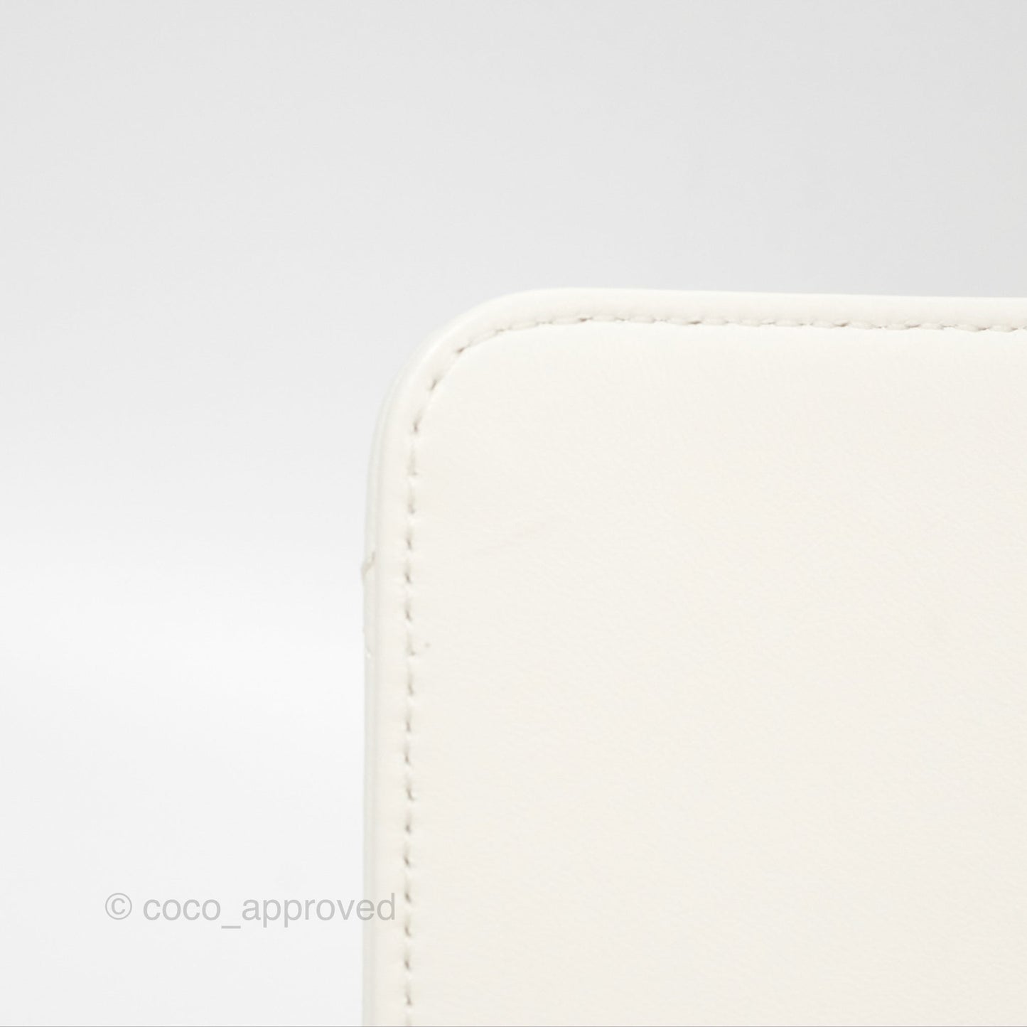 Chanel Mini Flap Bag with Enamel Charm Chain White Lambskin Gold Hardware