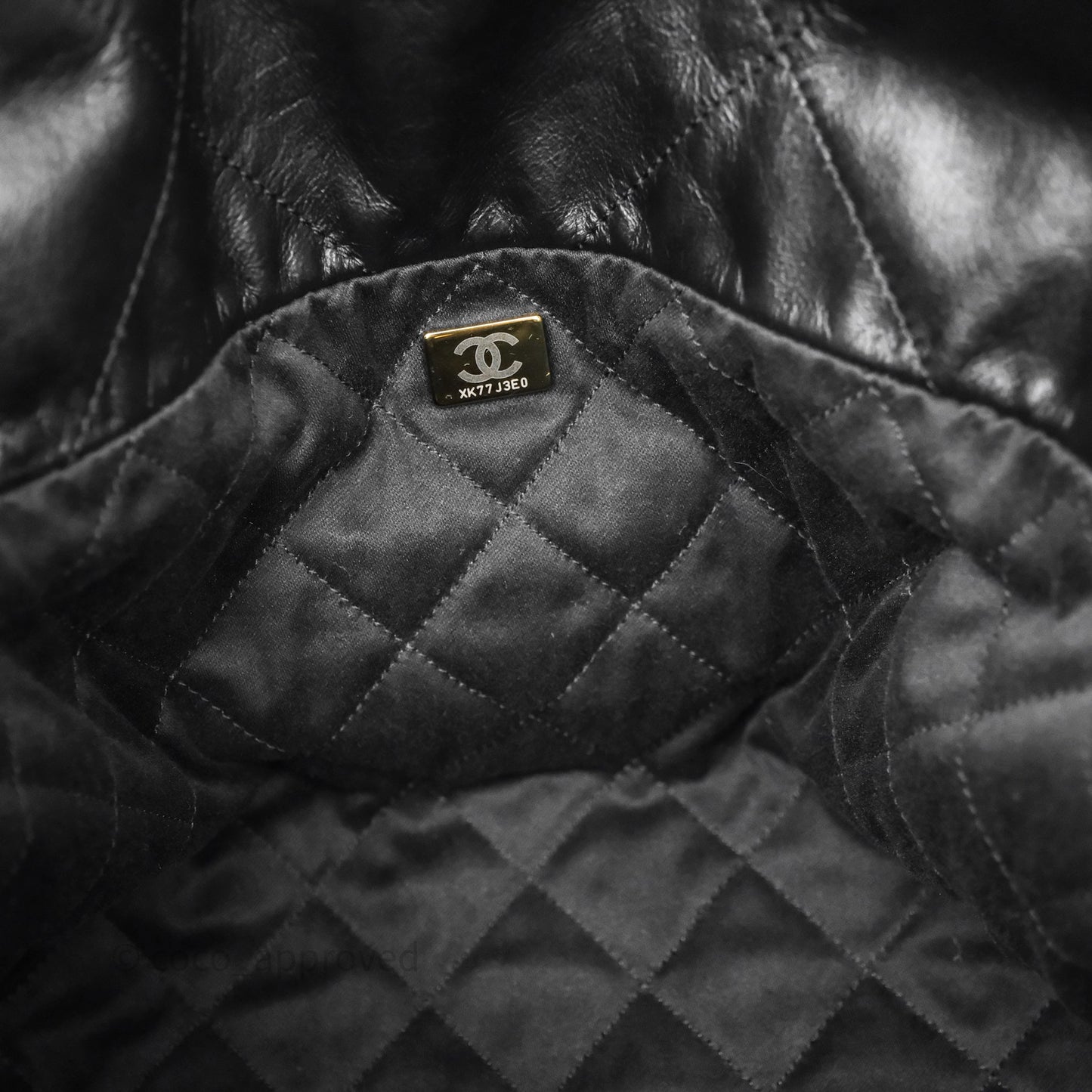 Chanel 22 Small Black Calfskin Aged Gold Hardware