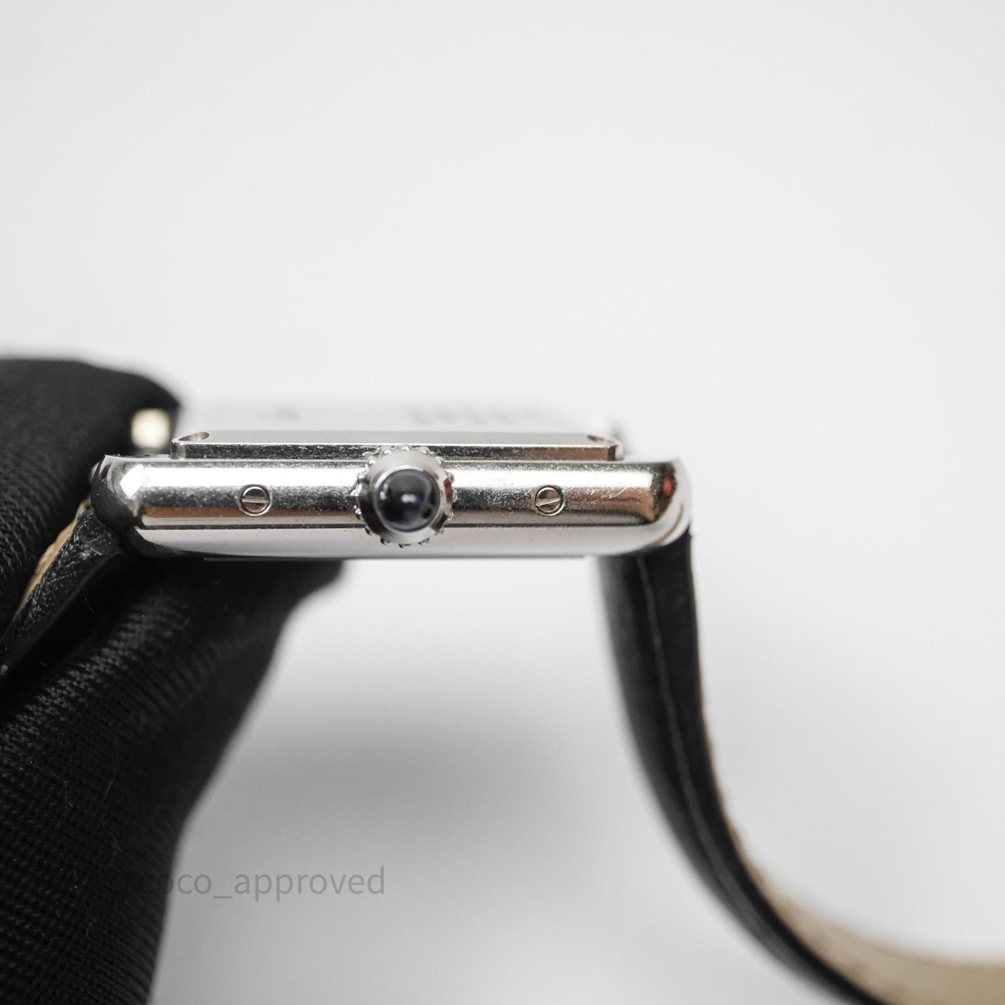 Cartier Tank Solo Watch Small Model Steel Black