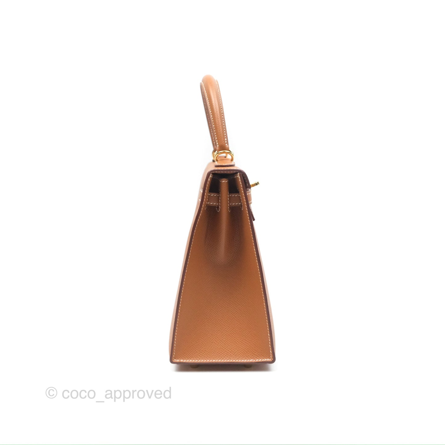 Hermès Kelly 25 Sellier Gold Epsom Gold Hardware