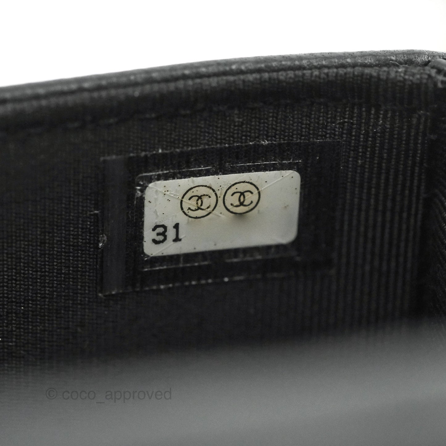 Chanel Mini Bag Black Lambskin Crochet Gold Hardware 22C