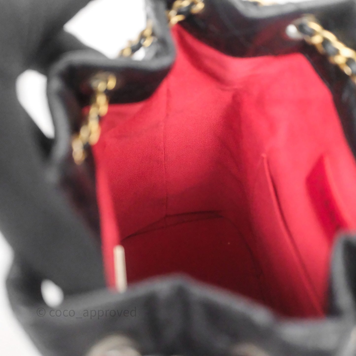 Chanel Small Gabrielle Backpack Quilted Black Aged Calfskin