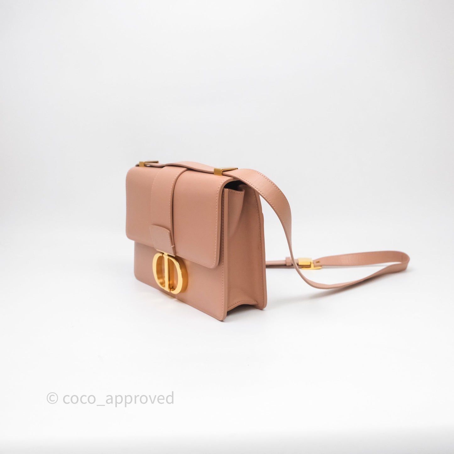 Christian Dior Small 30 Montaigne Bag Pink Calfskin Gold Hardware