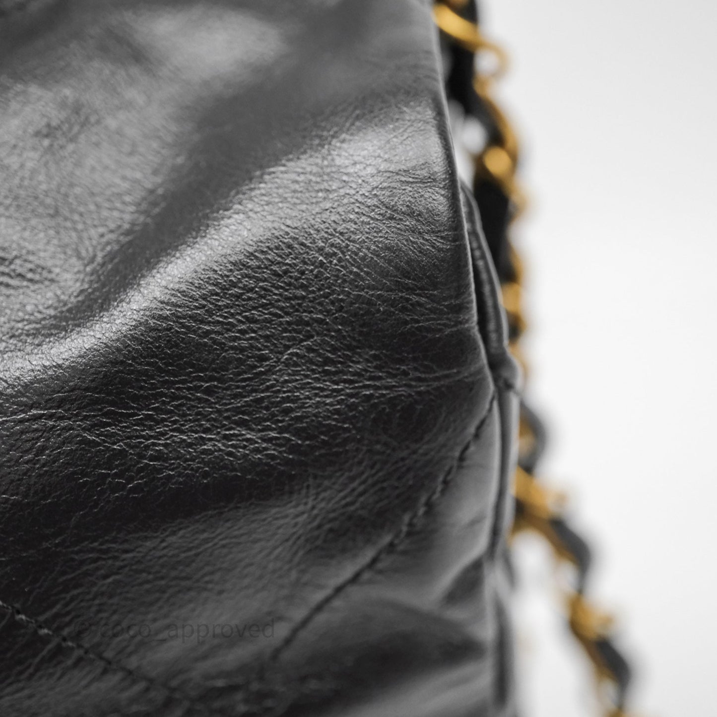 Chanel 22 Small Black Calfskin Aged Gold Hardware
