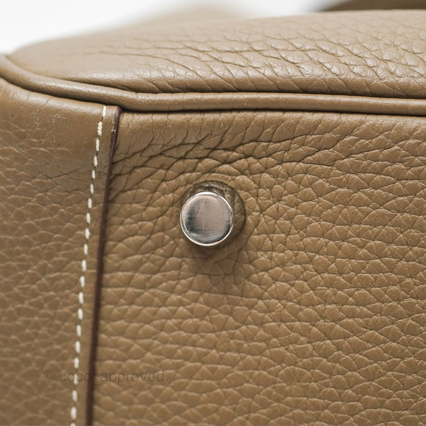 Hermès Lindy 26 Etoupe Clemence Palladium Hardware