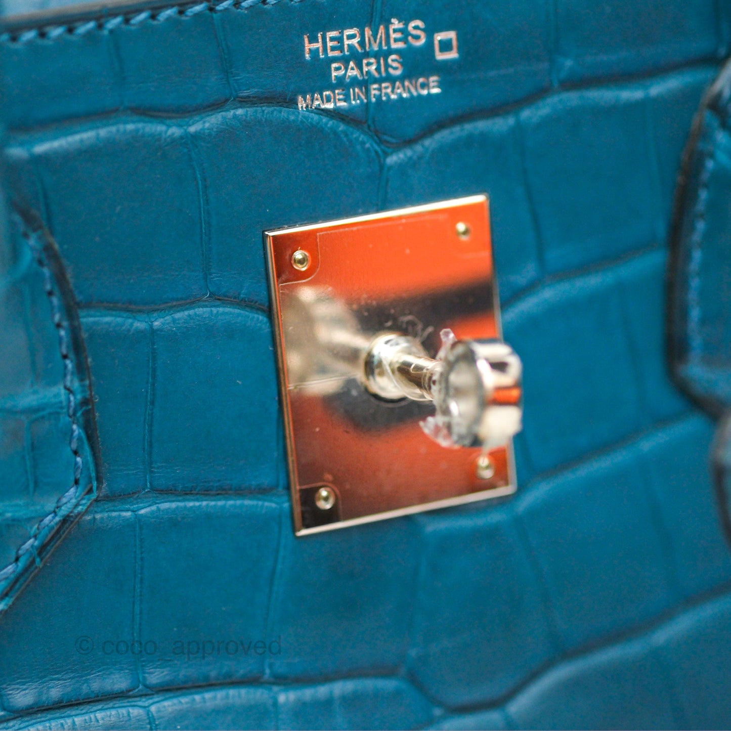 Hermès Birkin 30 Retourne Colvert Matte Niloticus Crocodile Palladium Hardware