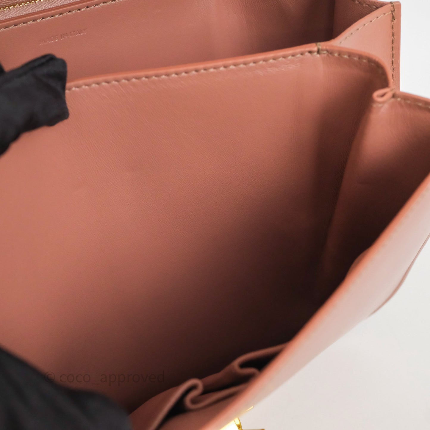 Celine Rose Box Medium Calfskin Bag Gold Hardware