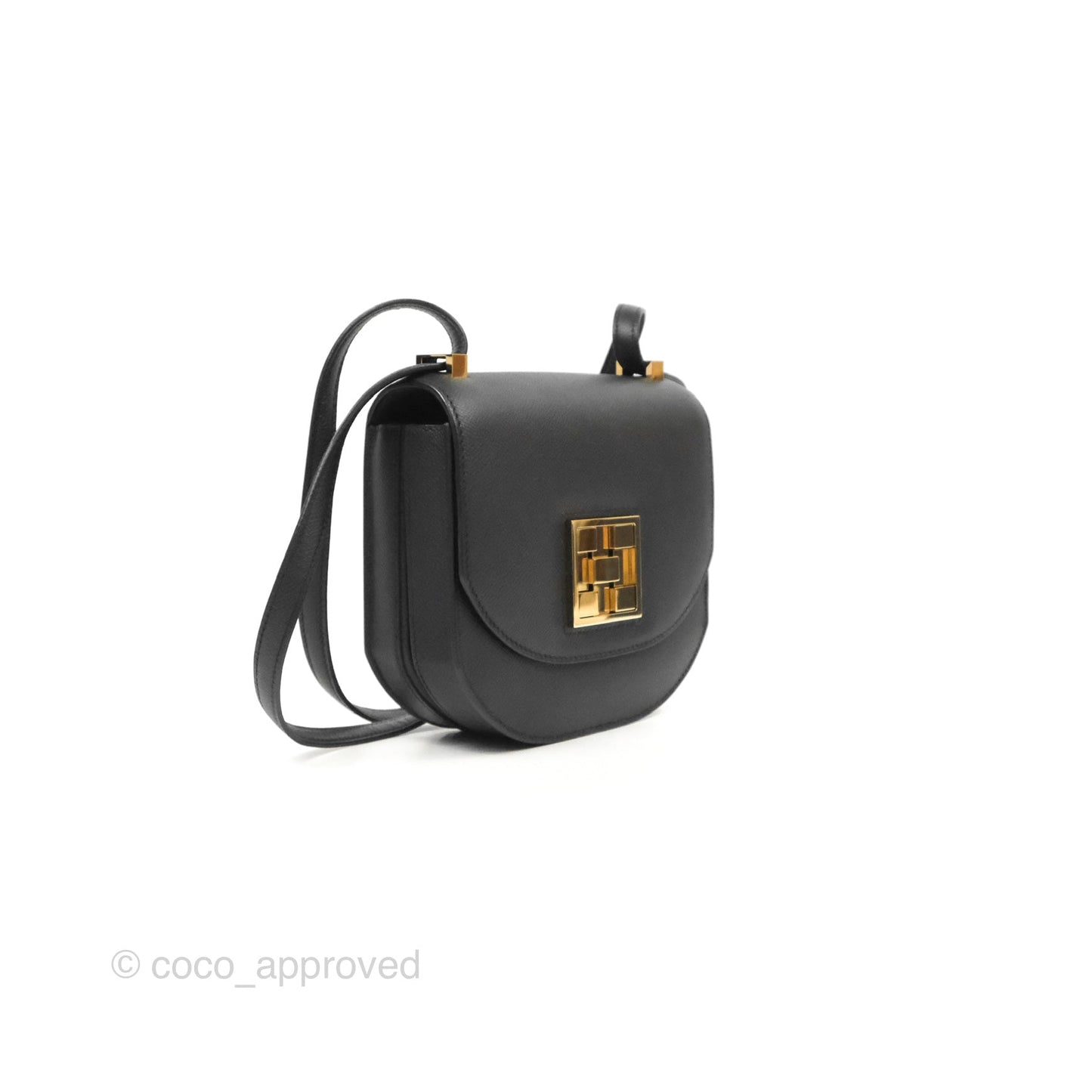 Hermès Mosaique Mini Bag Black Epsom Gold Hardware