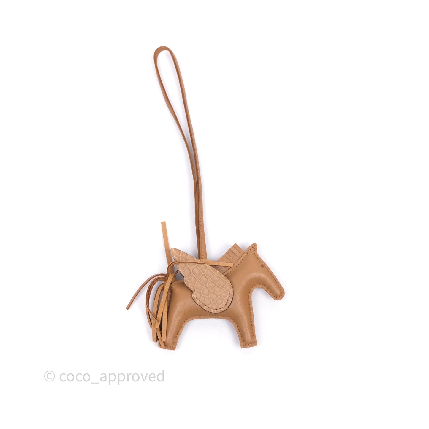 Hermès Rodeo Pegase Touch PM Bag Charm Chai
