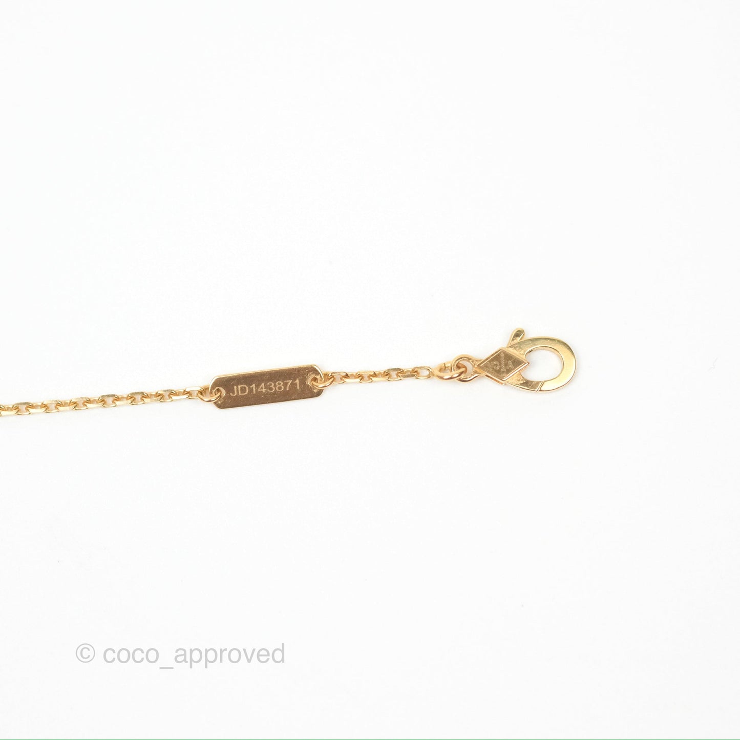 Van Cleef & Arpels Vintage Alhambra Pendant Necklace White Mother-of-pearl Yellow Gold
