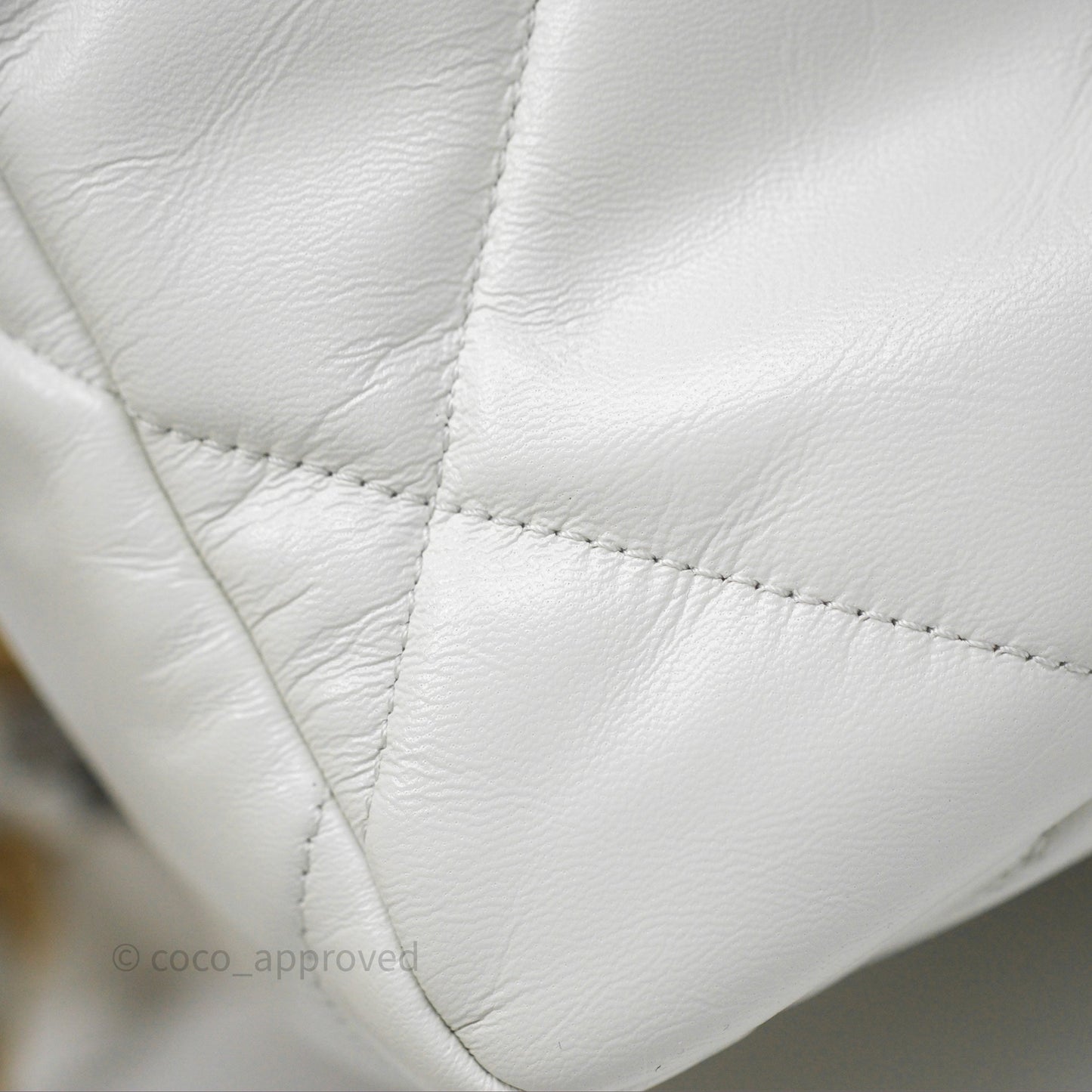 Chanel 19 Small White Mixed Hardware